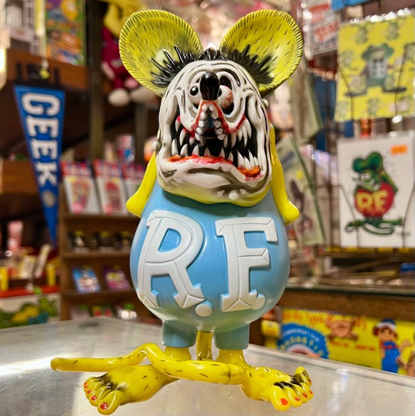 RAT FINK(ラットフィンク)ソフトビニールスタチュー(ソフビフィギュア)リアルスキンイエロー