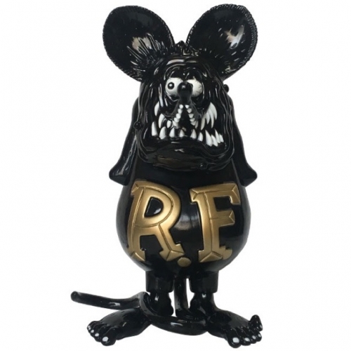 RAT FINK(ラットフィンク)ソフトビニールスタチュー(ソフビフィギュア)ブラック/ゴールド