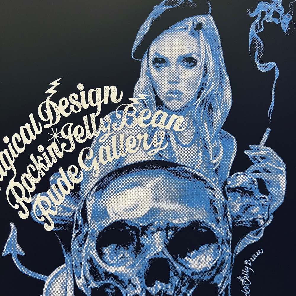 ロッキンジェリービーン PARIS NOIR Silk Screen ポスター