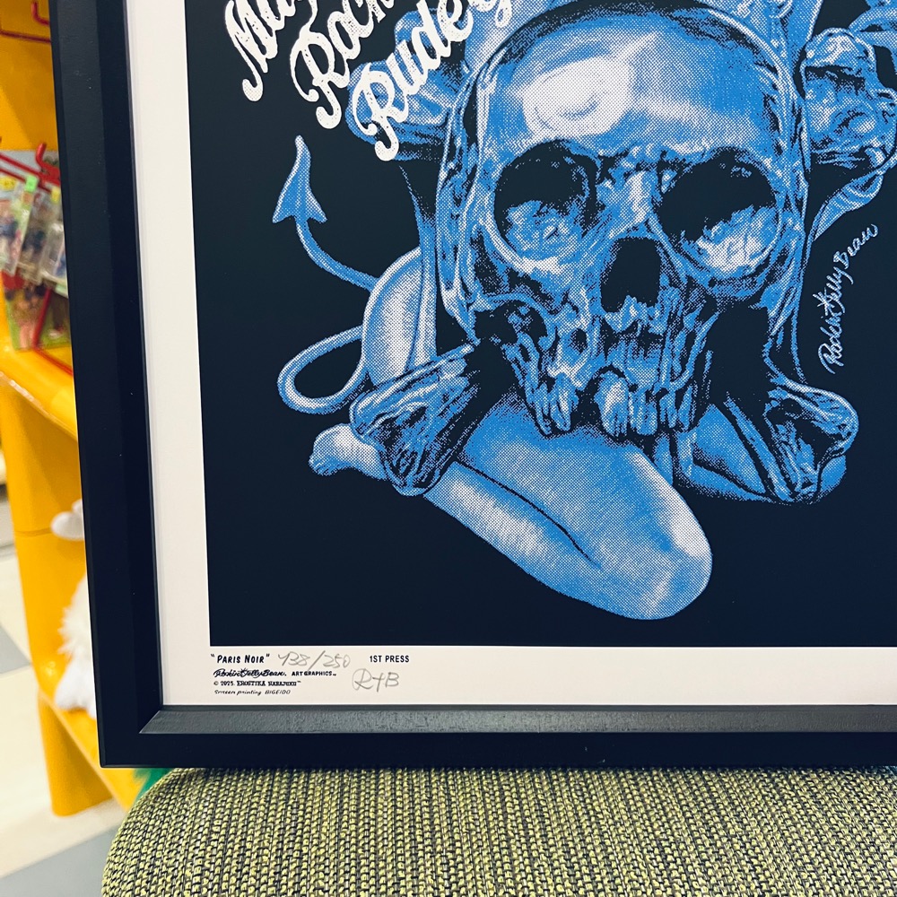 PARIS NOIR Silk Screen Print & Frame シルクスクリーン
