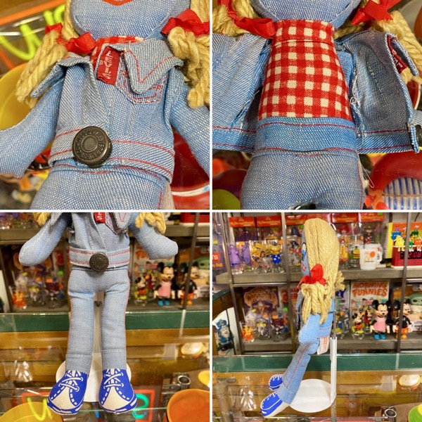 LEVI'S Denim Rag Doll 1970年代製 リーバイス デニムラグドール 25cm女の子