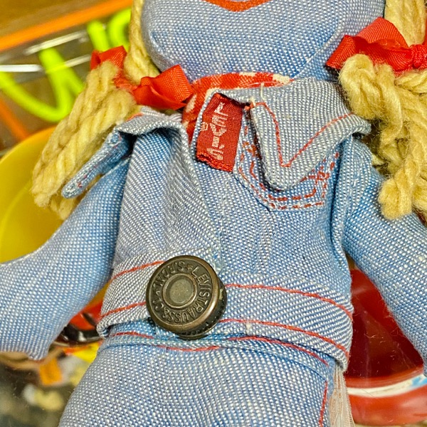 LEVI'S Denim Rag Doll 1970年代製 リーバイス デニムラグドール 25cm女の子